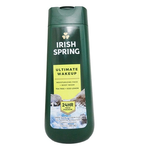 irish spring body wash 20oz wake up -- 4 per case