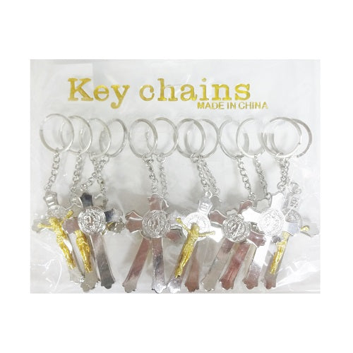 key chain metal cross -- 12 per box