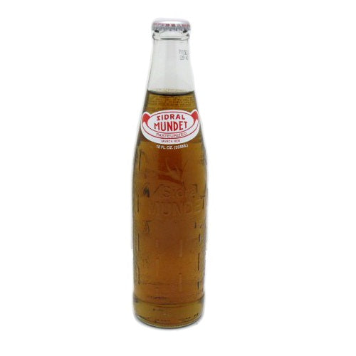 sidral mundet 12oz apple soda bottle -- 24 per case