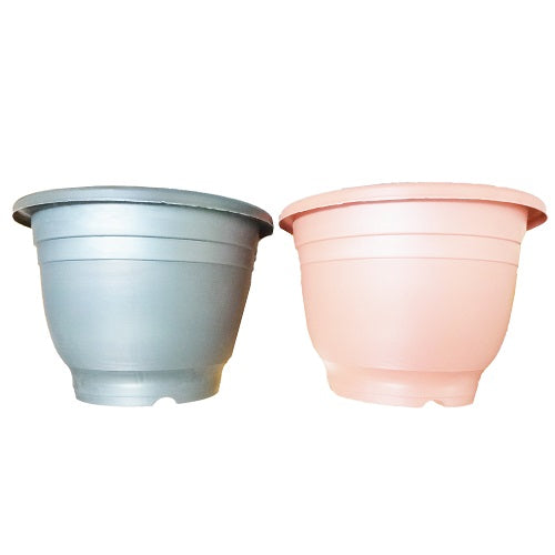 planter pot round xl 12in asst clrs -- 12 per case
