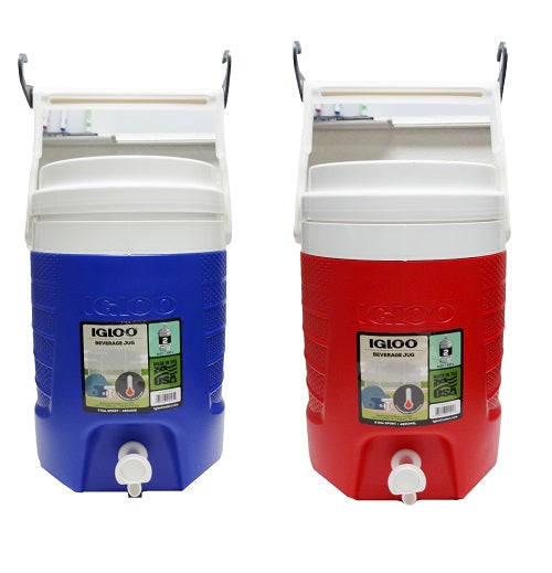 igloo baverage jug 2 gl blue -- 4 per case