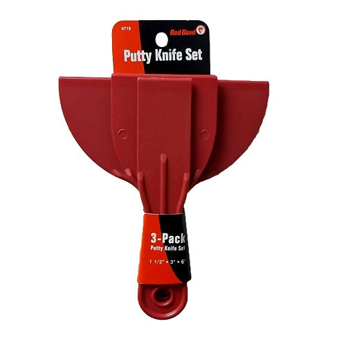 red devil putty knife set 3pk -- 12 per box