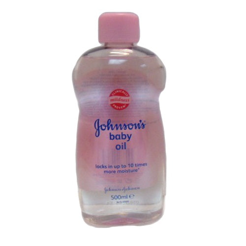 johnsons baby oil 500ml -- 12 per case