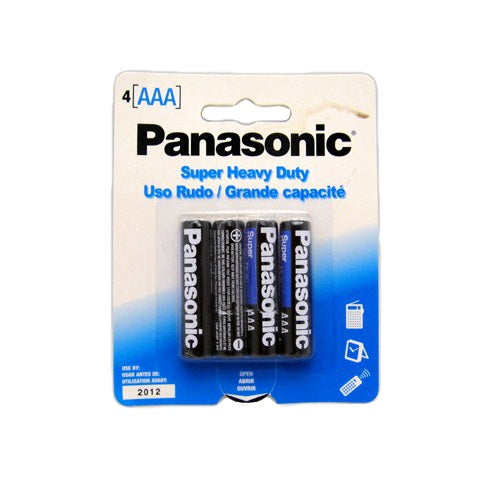 panasonic batteries aaa 4pk -- 48 per case