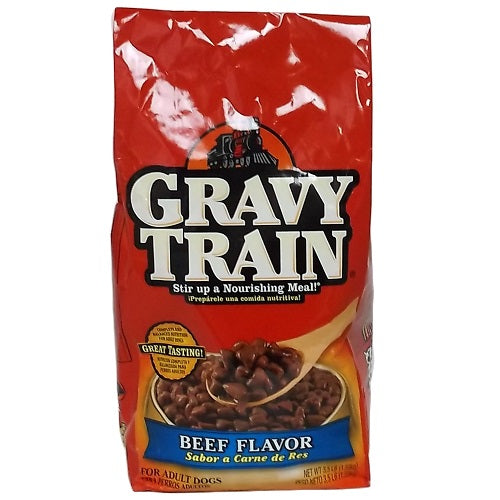 gravy train dry dog food 3.5 lbs beef -- 4 per case