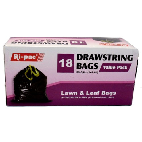 ri- pac lawn leaf bags 18ct 39gl -- 12 per case