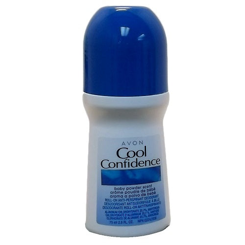 avon roll- on 2.6oz cool conf baby powder -- 20 per box