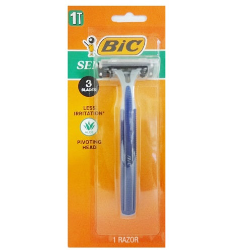 bic razor 1pc sentitve 3 -- 24 per box