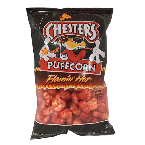 lays chesters puffcorn flamin hot 2oz -- 20 per case