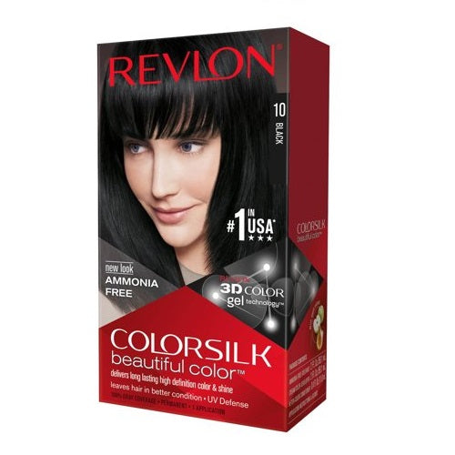 revlon color silk 10 1n black -- 12 per case