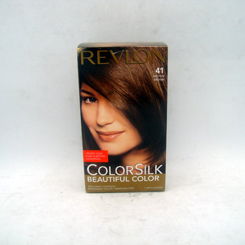revlon color silk 41 4n md brown -- 6 per box