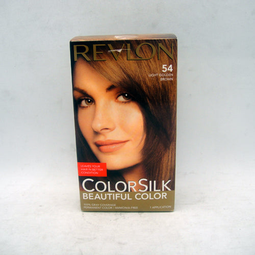 revlon color silk 54 lght golden brown -- 6 per box