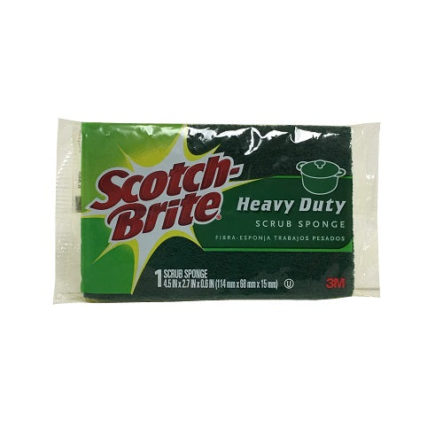 scotch brite scrub hd full size green -- 21 per box