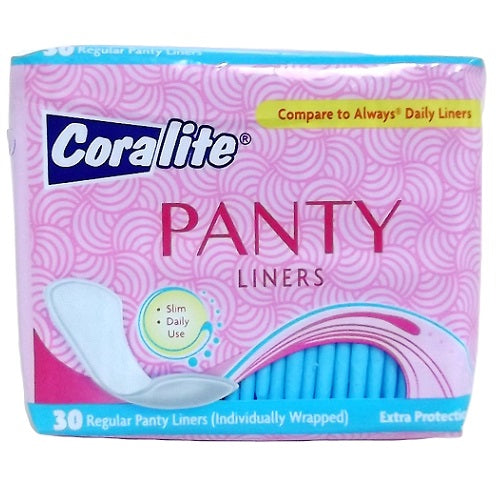 coralite panty liners 30ct slim -- 24 per case