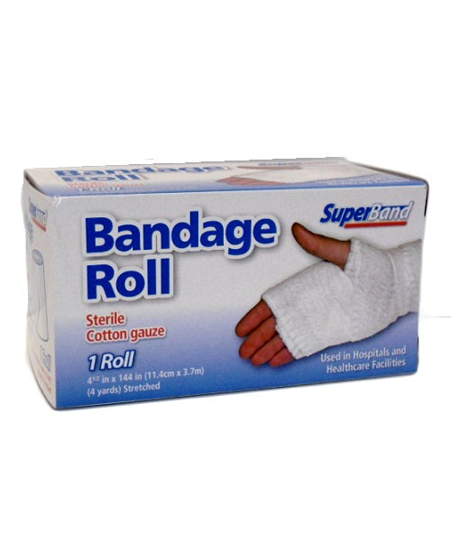 super band bandage roll 1pk sterile 4yrd -- 24 per case