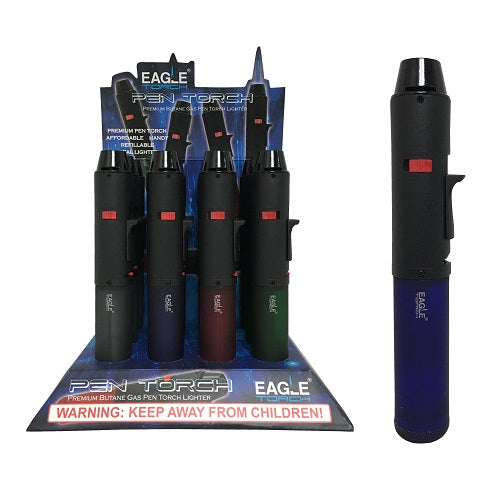 eagle torch 7in pen torch asst clrs -- 12 per box