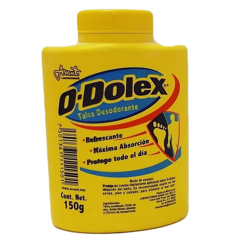 o- dolex deodorant talcum powder 150g -- 20 per box
