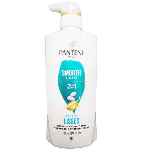 pantene pro-v 530ml 2 in 1 smooth slk -- 4 per case