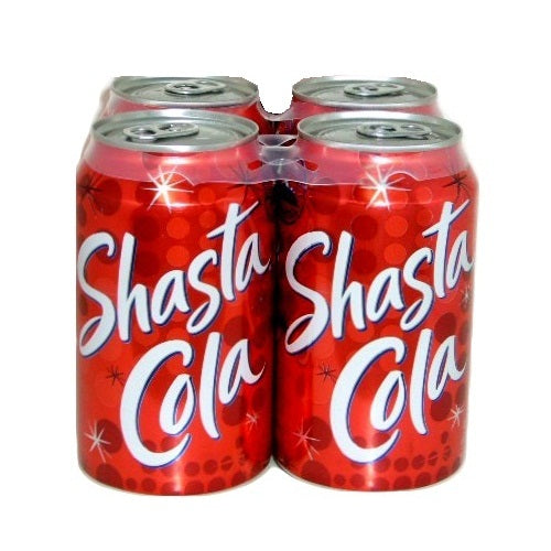 shasta soda 12oz can cola -- 24 per case