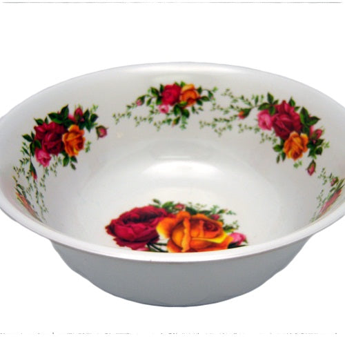 melamine bowl 7in roses design -- 30 per box