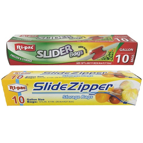 ri- pac slider bags 1 gl 10ct -- 24 per case