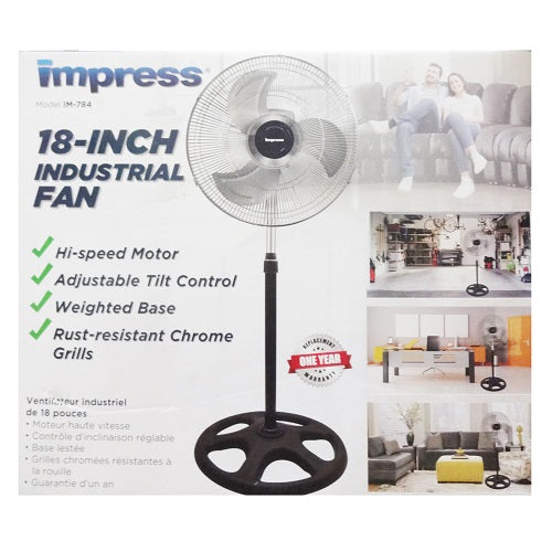 impress stand fan 18in 3 speed -- 2 per case