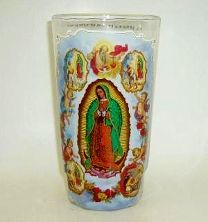 candle 6in virgen apariciosa white -- 12 per case