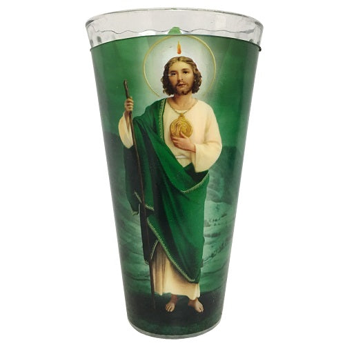 candle 5 san judas tadeo white limonero -- 20 per case
