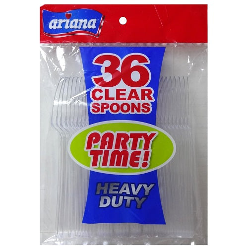blue star ps clear spoons 36ct plastic h -- 24 per case