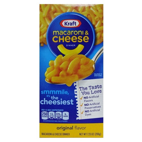 kraft mac cheese 7.25oz -- 18 per case