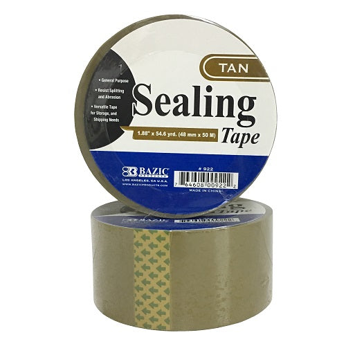 sealing tape tan 1.88in x 54.6 yrds -- 36 per case