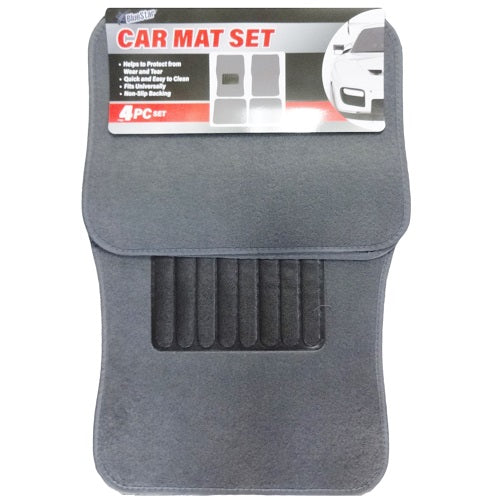 blue star car mat 4pc grey -- 12 per case
