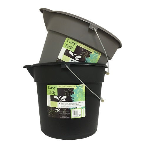 bucket w- spout asst grey -- 24 per case