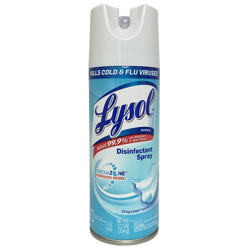 lysol disinf spray 12.5oz crisp linen -- 12 per case