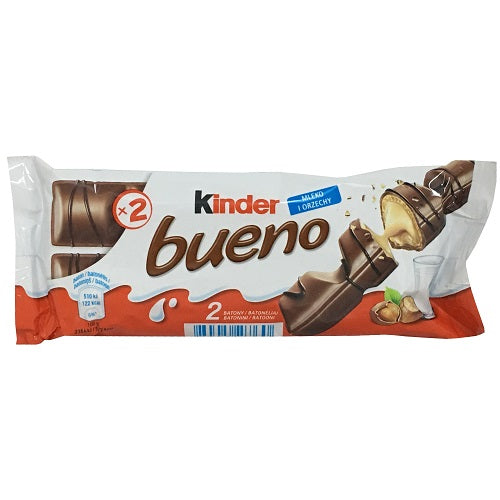 kinder bueno chocolate bar 2pc 43g -- 30 per case