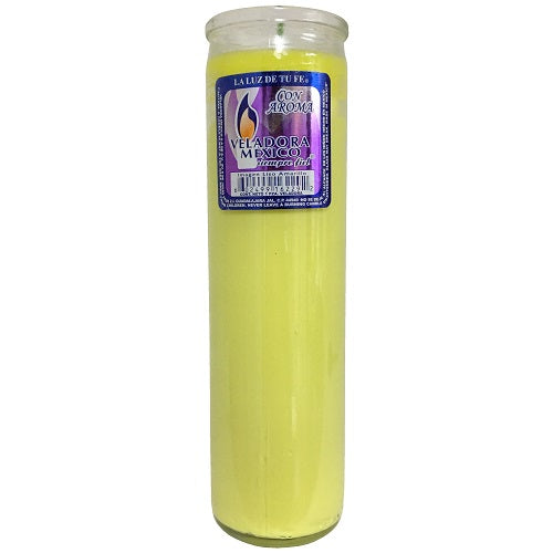 candle 8in novena yellow -- 12 per case