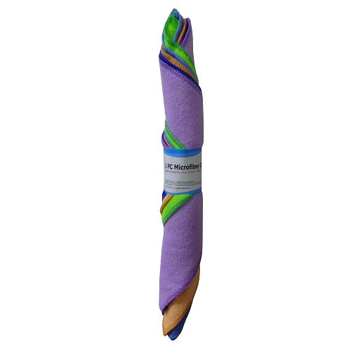 microfiber towels 5pc asst clrs -- 12 per box