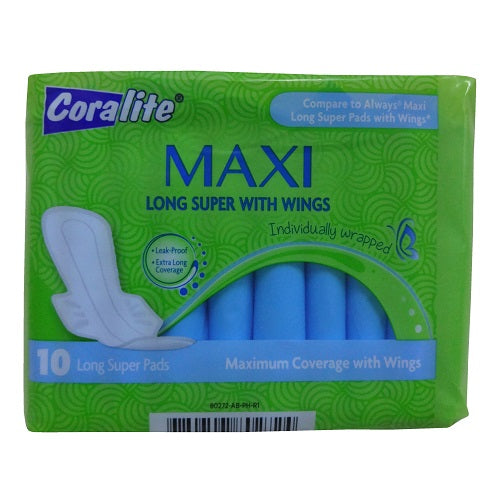 coralite maxi long super w- wings 10ct -- 24 per case