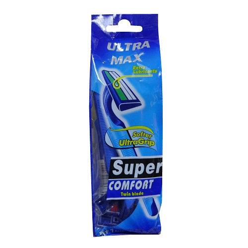 ultra max razors 6pc confort twin blade -- 72 per box