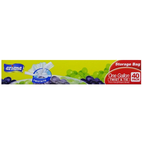 blue star storage bag 1 gl twist- tie 40c -- 24 per case