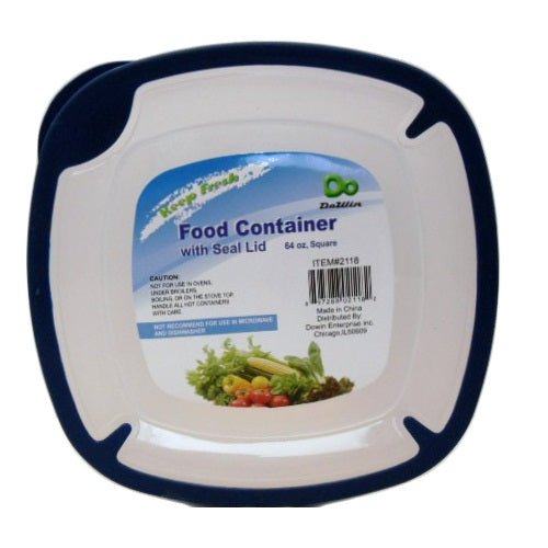 food storage container 64oz square -- 24 per case
