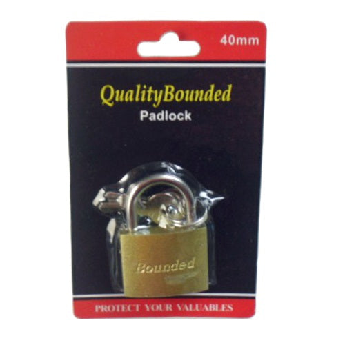 padlock 40mm brass -- 24 per case
