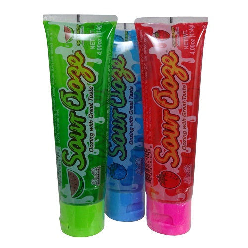 sour ooze liq candy tube 4oz asst -- 12 per box