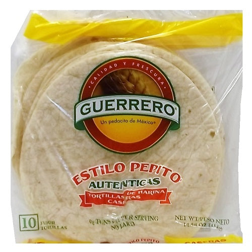 guerrero flour tortillas 10ct 14.66oz -- 30 per case
