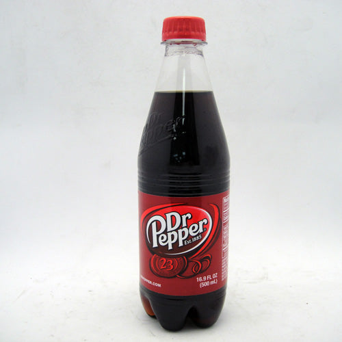 dr. pepper soda 16.9oz pet bottle -- 24 per case