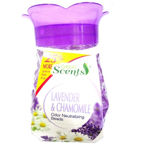 g.s pearl beads 10oz lavender chamo -- 12 per case