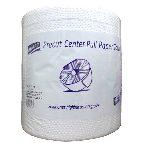 ariana center pull towels 2- ply 600ct -- 6 per case