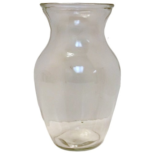 glass vase ginger clear -- 12 per case