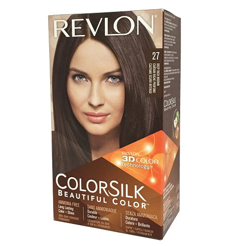 revlon color silk 27 deep rich brown -- 12 per case