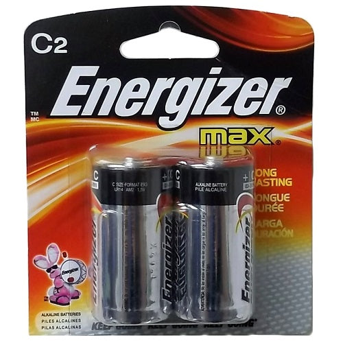 energizer max batteries c 2pk -- 12 per case